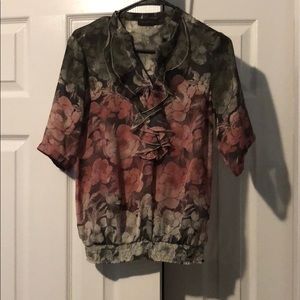 3/4 length sleeve blouse